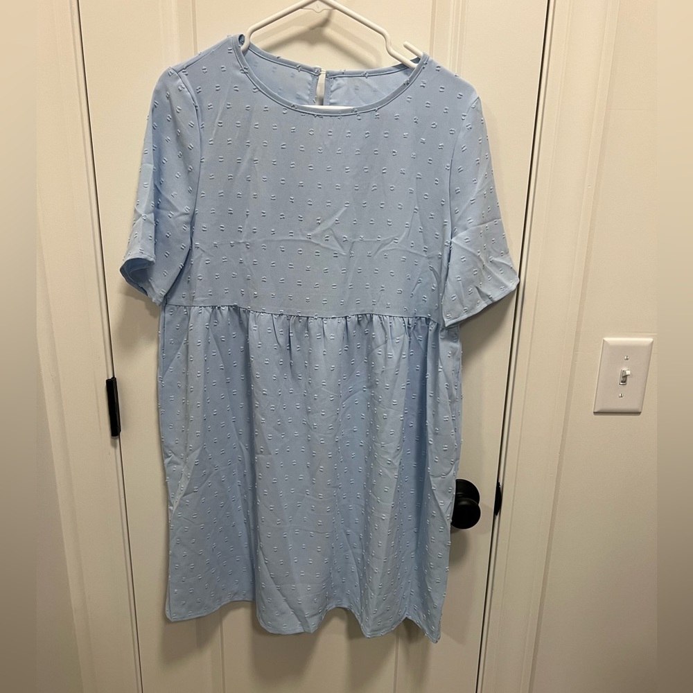 SHEIN baby blue dress SZ small NWOT